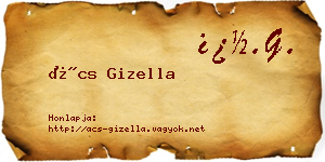 Ács Gizella névjegykártya